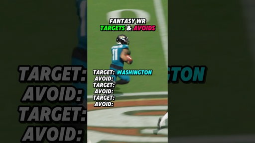 Fantasy Football WR’s to Target & Avoid 🚀