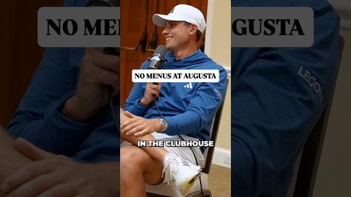 Augusta has NO MENU, players can just order literally anything they want to eat 💀