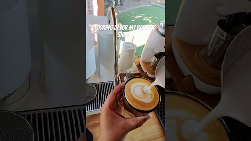 Home barista shift # #coffee #espressolover #latteart