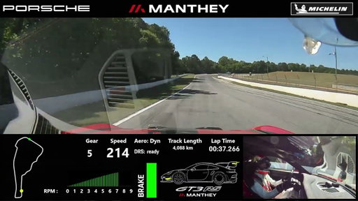 Onboard the Porsche 911 GT3 RS with Manthey Kit lap at Michelin Raceway Road Atlanta