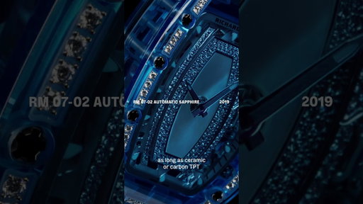 Gem-setting on sapphire — RICHARD MILLE