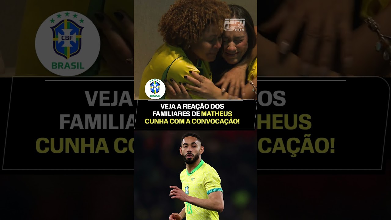 EMOCIONANTE!!! 😭 SE LIGA NA REAÇÃO DA FAMÍLIA DO MATHEUS CUNHA À CONVOCAÇÃO DO JOGADOR! #shorts
