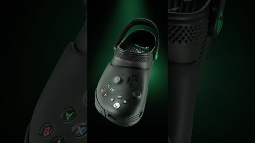 the gaming setup’s not complete without Xbox + Crocs