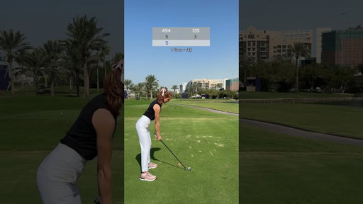 She has a beautiful swing