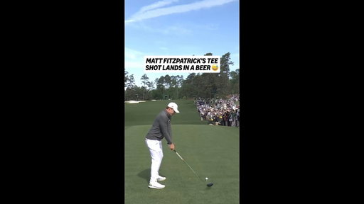 Someone get this patron a new beer 😂 #themasters