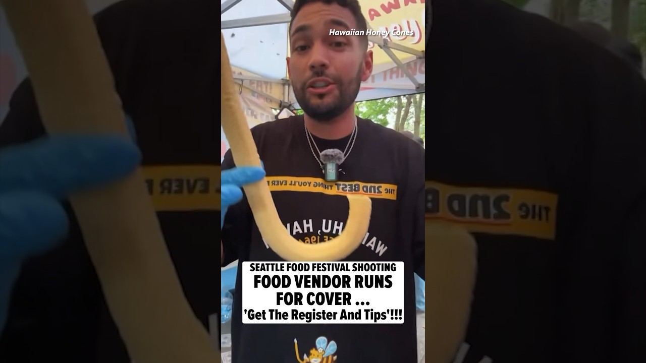 Seattle Food Vendor Runs for Cover