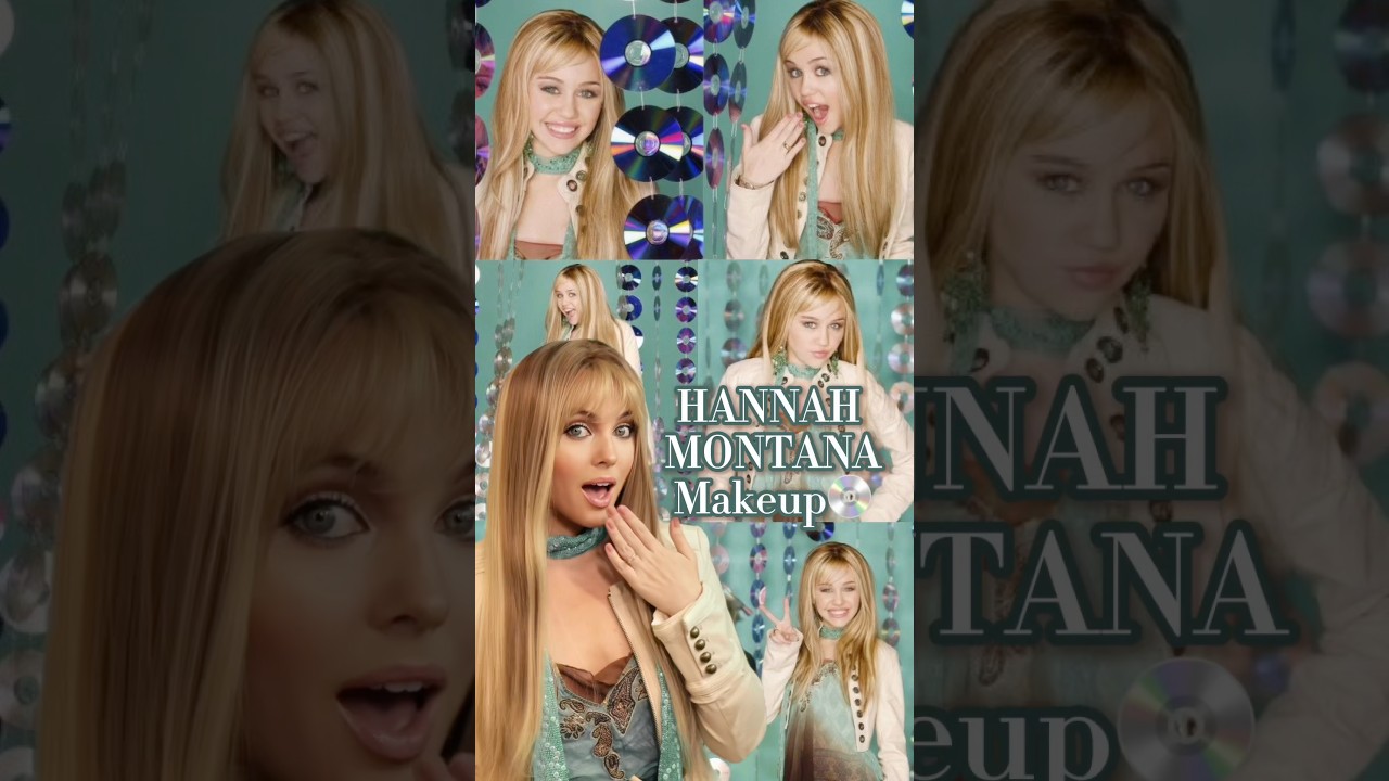 Iconic HANNAH MONTANA Makeup Tutorial 💜⭐️ #HannahMontana #HM20 #y2k