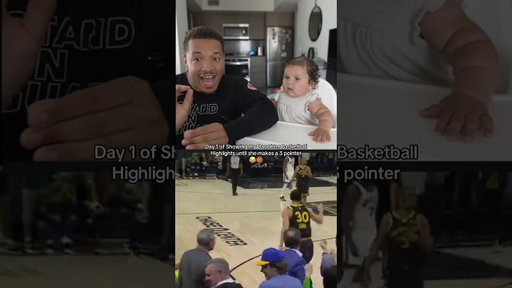 Day 1 of showing my daughter Basketball Highlights until she makes a 3 pointer 😂🏀