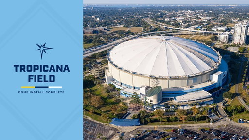 Tropicana Field: Last Panel Placed