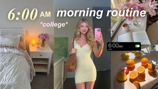 6AM School Morning Routine *productive college morning at UCLA*