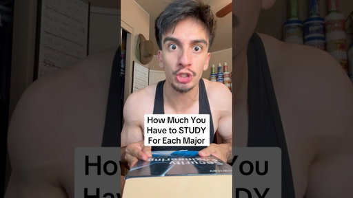 How Much You Have to STUDY For Each Major