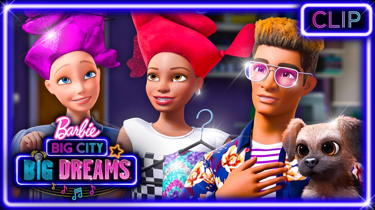 Barbie & Barbie Meet A Fashion Designer! | Barbie: Big CIty, Big Dreams | Clip