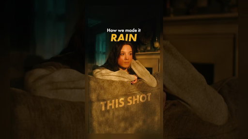 Using fake rain to make a cinematic shot #filmmaking #cinematography
