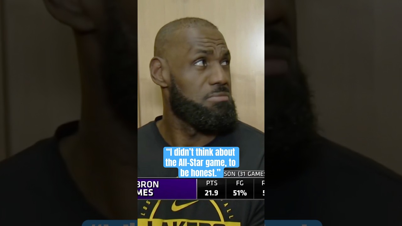 LeBron on if he thought he might miss ASG 🤔