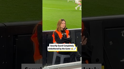 This Security Is Completely Unbothered About The Game 😆 💤