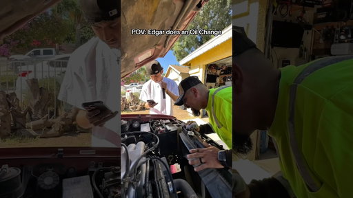 When Edgar does an oil change 😭 #shorts #comedyskit #skit #funny #hispanic #funnyskit #edgar