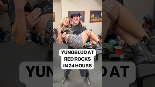 LA to Denver & back in 24 hours. A perfect day of rock & roll #yungblud #redrocks #dayinmylife
