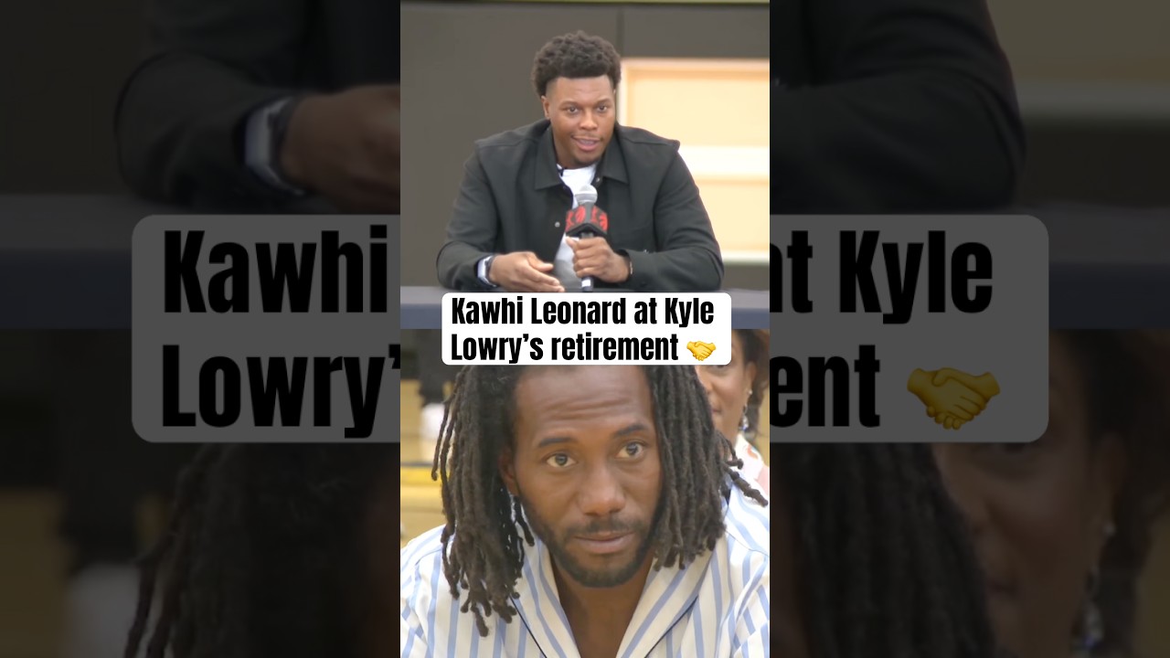 Kawhi came to support Kyle Lowry 💜
