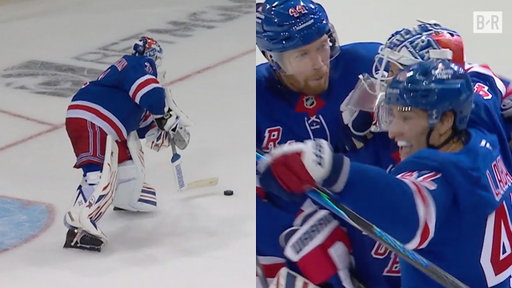 GOALIE GOAL 🚨 Igor Shesterkin Scores First One in Rangers History