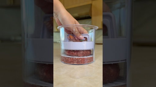Amazon Burger Patty Maker🍔 #youtubeshorts #founditonamazon #mealprep #kitchengadgets