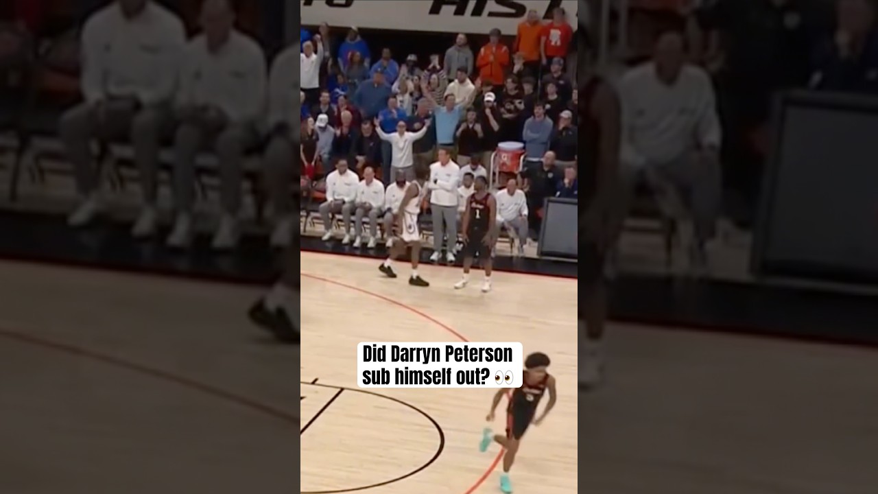 Did Peterson ask to be subbed out? 🤔