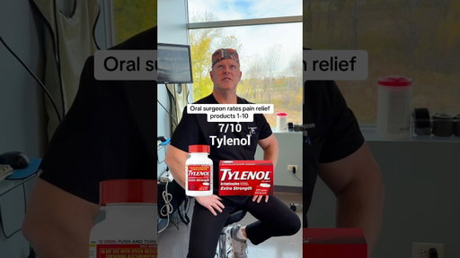 Oral surgeons rates pain relief products
