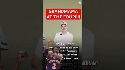 GRANDMAMA AT THE FOUR!! #nba #basketball #larryjohnson #knicks #shaq