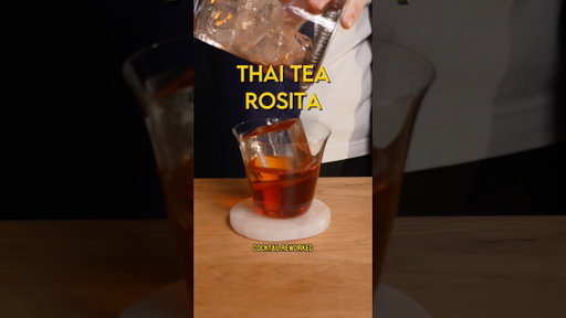 Thai Tea Rosita #shorts #cocktail