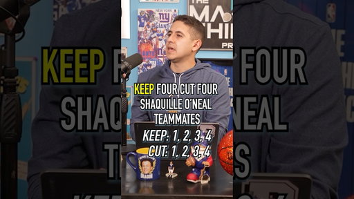 KEEP FOUR CUT FOUR SHAQUILLE O’NEAL TEAMMATES! Do You Agree? #shorts #nba #basketball #shaq