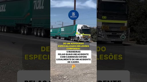 🚛 Acidente com caminhão NÃO é como um acidente de carro!