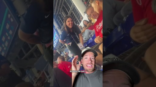 Phillies hooked a fan up after an insane fan interaction over a home run ball #mlb