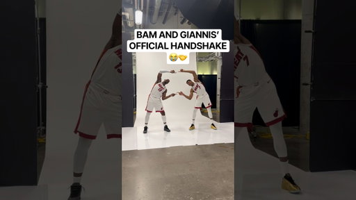 Giannis and Bam found their handshake 🤝😂