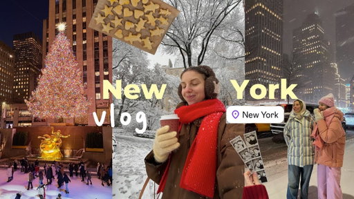 life in New York: cozy home vlog, Christmas, opening presents, journaling & cooking