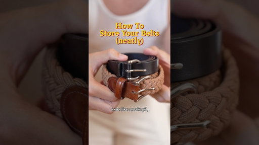 How to store your belts PROPERLY