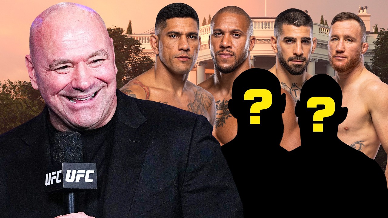 Dana White Announces Every Main Event Until The White House Card 🚨