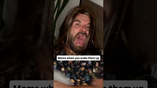 POV: Moms when you wake them up. #momlife #fake #motherhood #comedy