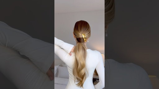 easy french twist ponytail hairstyle❤️ #hairtutorial #hairstyles #easyhairstyle #ponytail