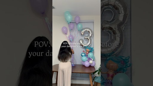 Her Birthday Night Part. 2 ✨ #birthdaynight #thenightbefore #momlife #3yearsold #viral #love