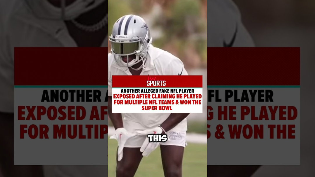 ANOTHER alleged fake NFL player?! 😳🏈