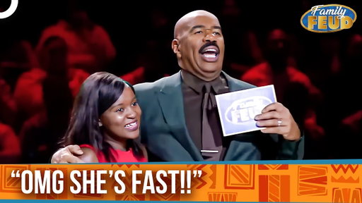 Is She A Robot?? The Fastest Fast Money Round Ever! | Family Feud Classics