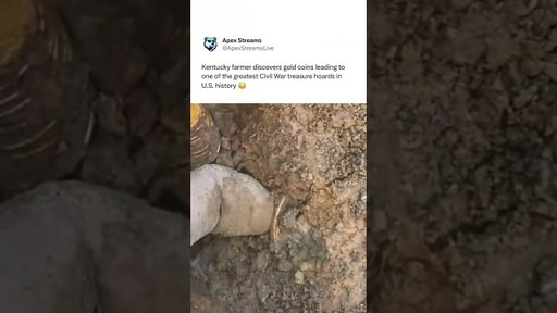 Farmer Finds 800+ Civil War Coins Buried in Kentucky!!! #shorts