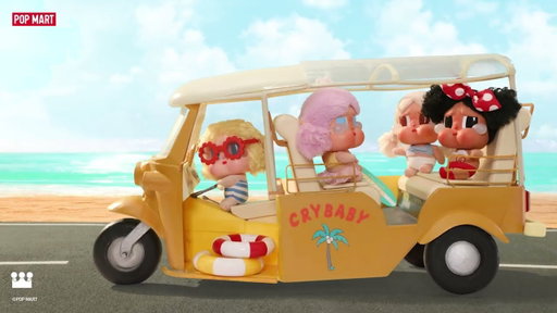 POP MART | CRYBABY Vacation Mode On Series-Vinyl Plush Pendant Blind Box