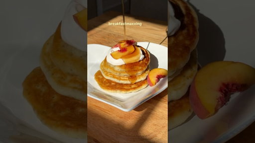 just a girl who loves her breakfast 🍑 xx #veganrecipes #healthyrecipes #pancakes #breakfast