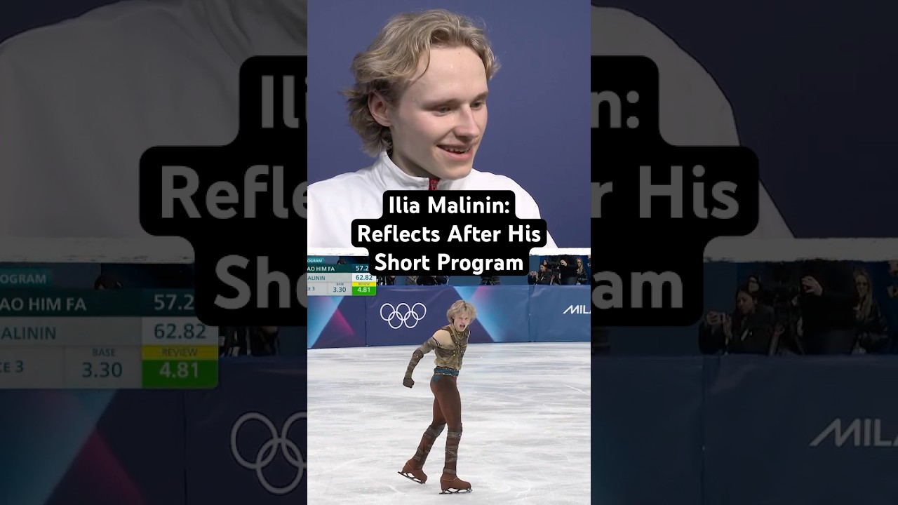 Ilia Malinin After His Short Program