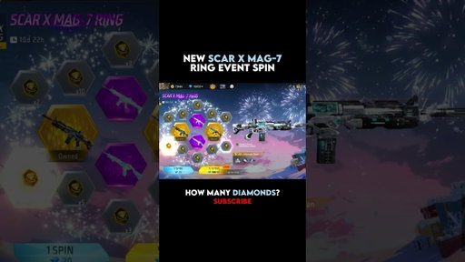 NEW SCAR X MAG-7 RING EVENT SPIN 🔥 FREE FIRE NEW EVENT - GARENA FREE FIRE