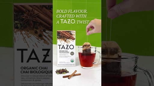 TAZO CA EN Teabag Chai YT BumperAd 9x16 6s