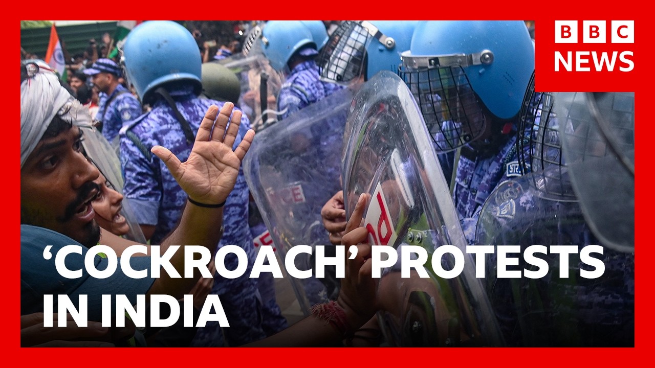 India's 'cockroach' protest continues after police crackdown | BBC News