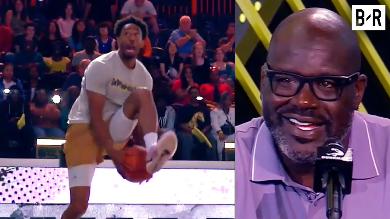 Shaq Can't Believe 36-Year-Old Gym Teacher's Crazy Bounce | DUNKMAN