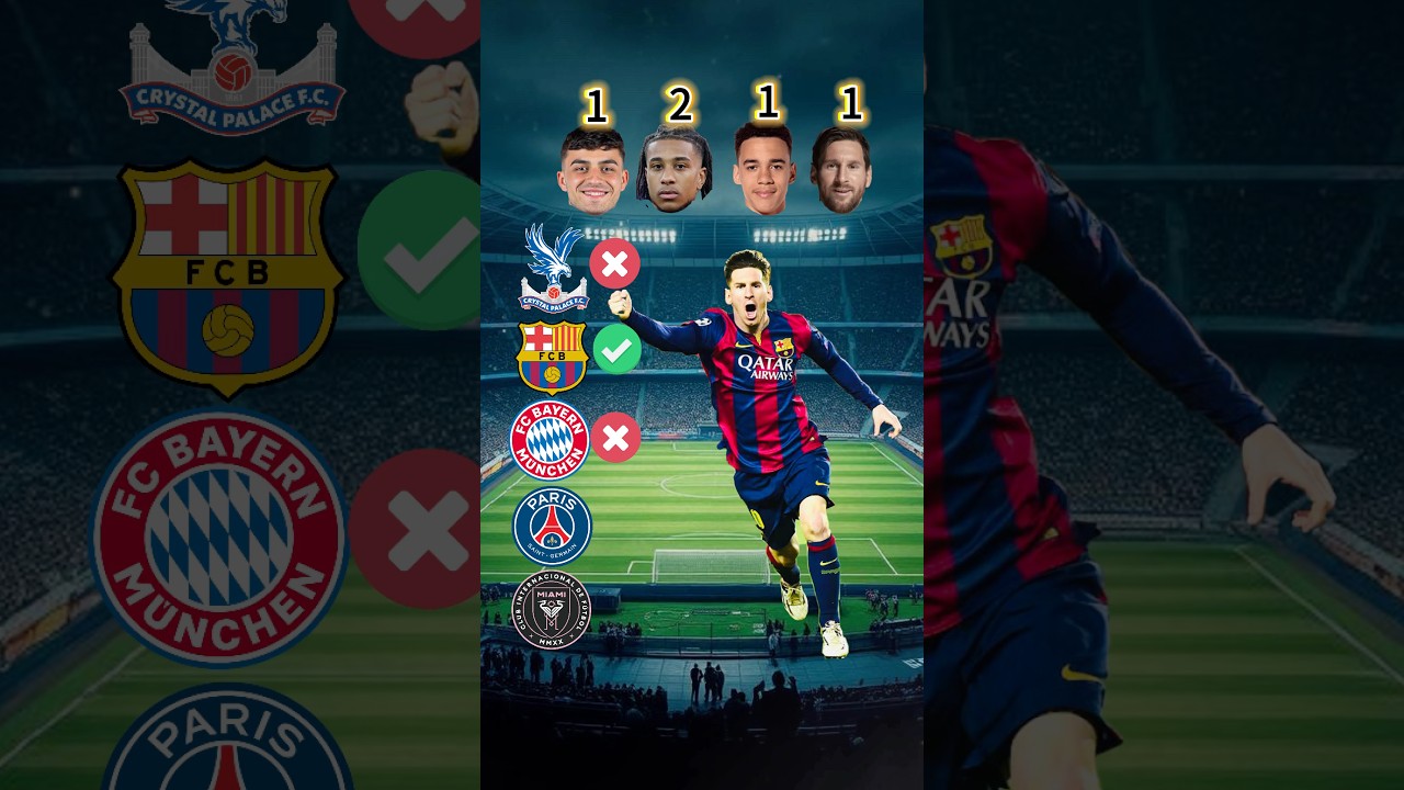 Comparaciones🔥Pedri vs L.Messi vs Michael Olise vs Jamal Musiala