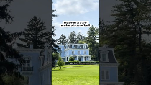 This blue Victorian Mansion on Long Island is a DREAM😭🩵🏡 #victorianarchitecture #longisland